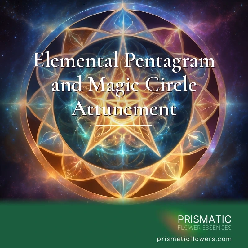 Elemental Pentagram and Magic Circle Attunement - Prismatic Flower Essences